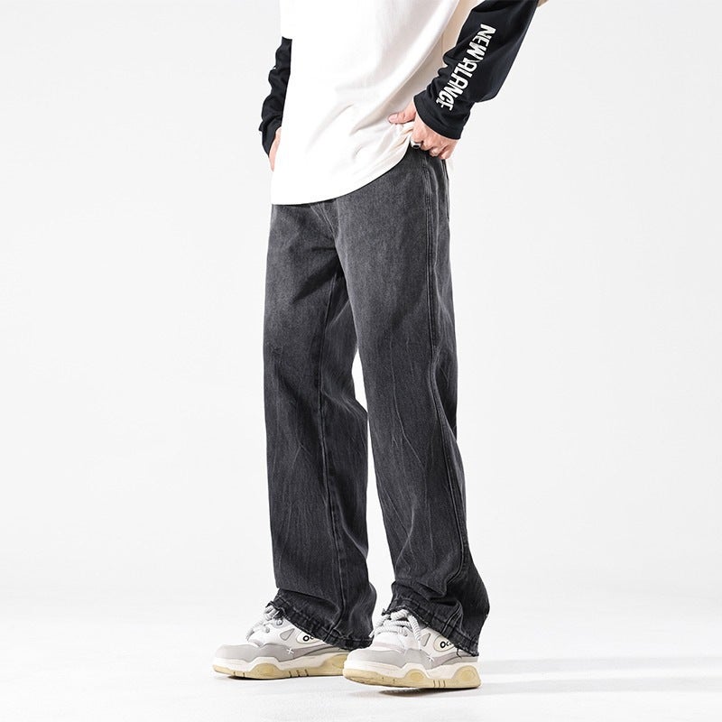Unisex Classic Denim Jeans Loose Fit Daily Outdoor Wear - Image 2