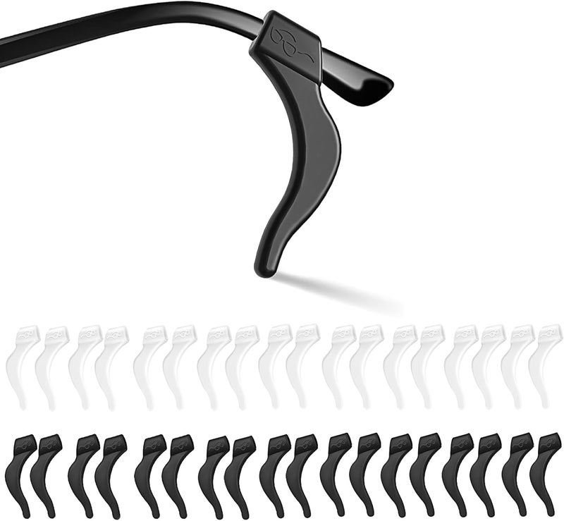 SMARTTOP Eyeglass Ear Grip-20 Pairs eye glasses ear grippers Anti-slip holders for ears,Silicone Ear Hook,glasses ear grip Retainer for Sports Glass Sunglasses Reading - Image 1