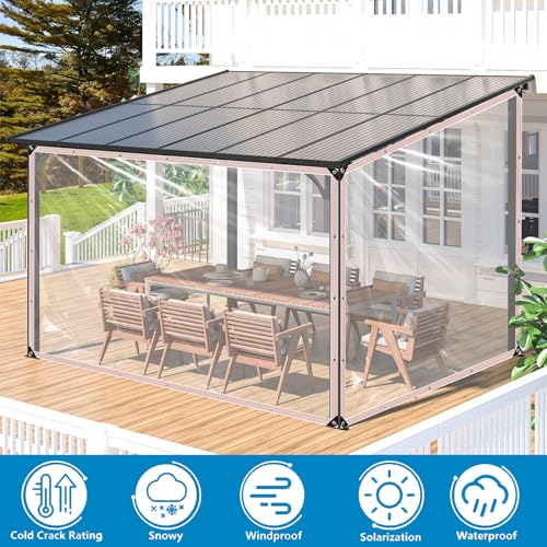 Welacymet Clear Waterproof Tarp Heavy Duty 4x6 UV Resistant Vinyl Plastic with Grommets RipStop Cover for Chicken Coop Patio Camping GreenhouseWhite Border - Image 3
