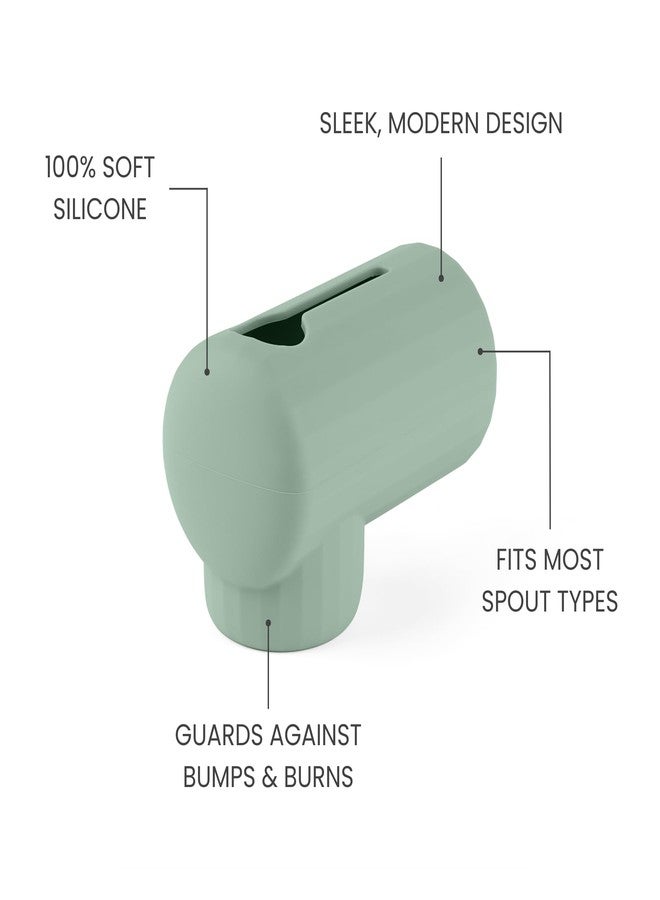 Sallurna Bath Spout Cover, Soft Silicone Bathtub Faucet Cover Safety Universal Fit (Cambridge Blue) - Image 5