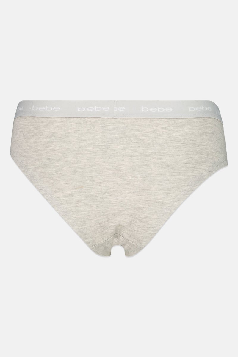 bebe Women 3 Pieces Brand Logo Cheeky Panties, Multicolor - Image 5