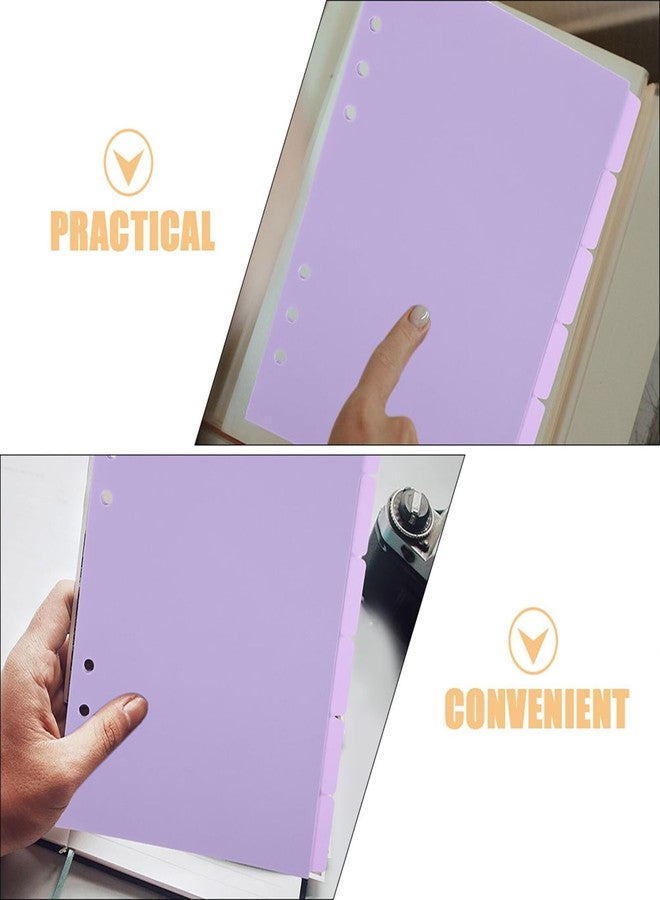 SHINEOFI Office Binder Dividers with 12 Tabs Notebook Index Dividers for Organizing Reports Presentations and Daily School or Work Notebooks 8.26 X 5.82 Inch - Image 3
