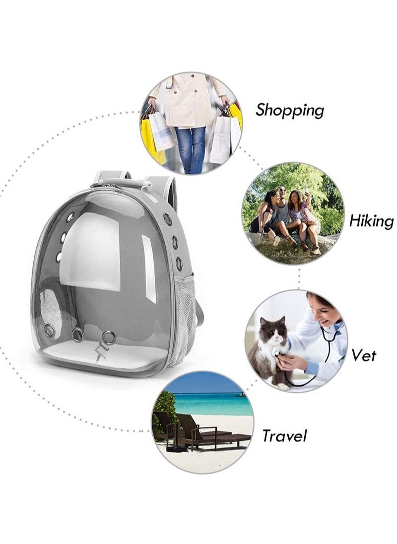 Kidle Double Shoulder Acrylic Transparent Cat Backpack Bag For Going Out  - Image 2