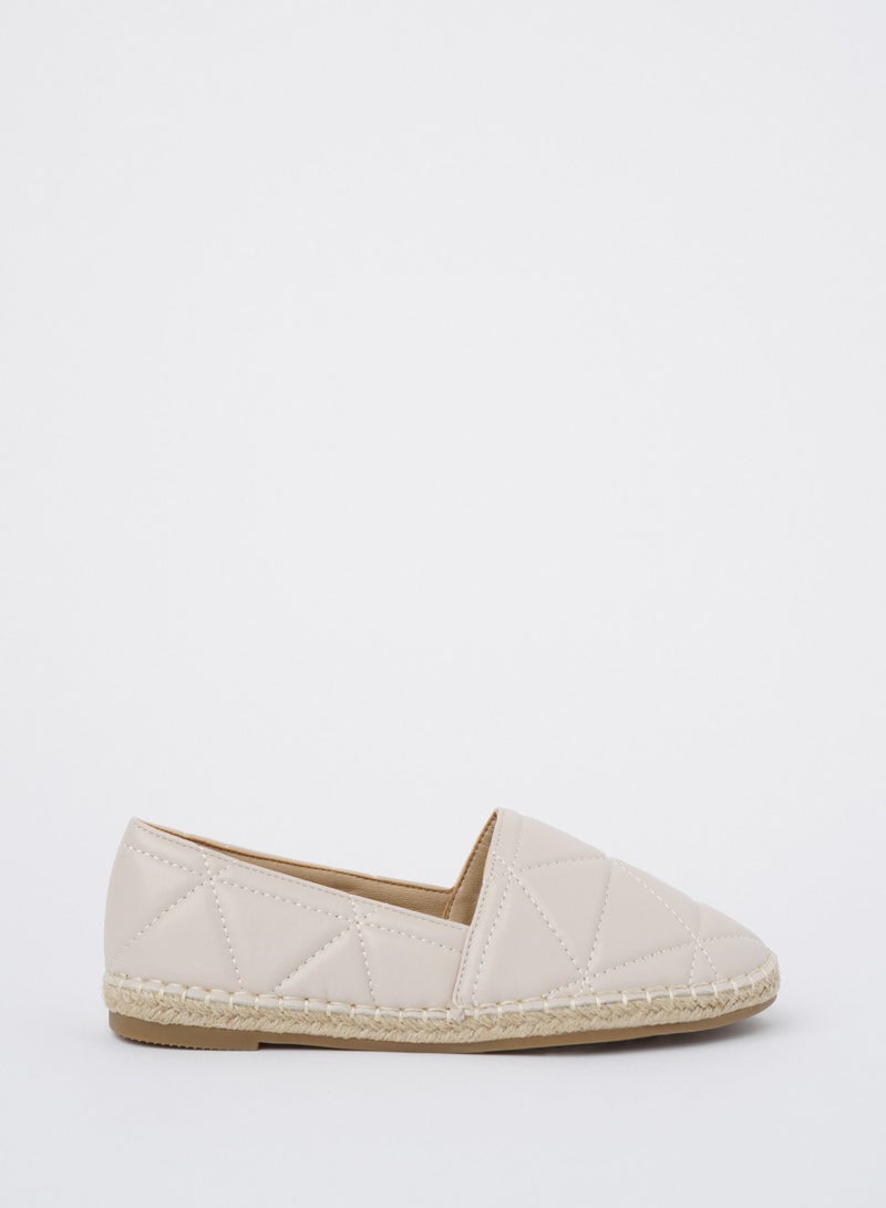 JOVE Women's Casual Espadrilles Off White - Image 1