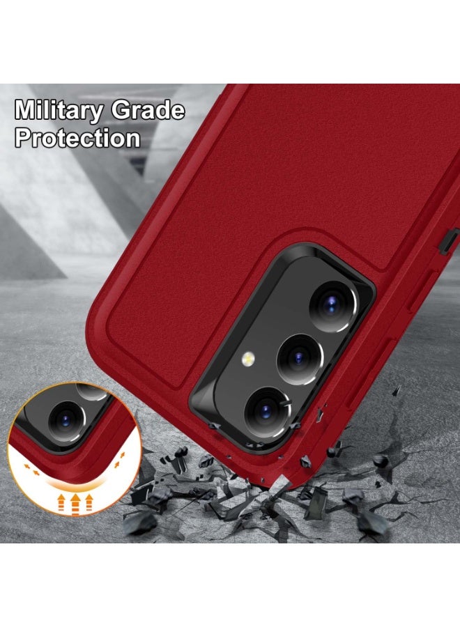 Designed for Samsung Galaxy S26 Case 3 in 1 Military Grade Protective Case Cover Silicone Heavy Duty Rugged Shockproof for Galaxy S26 Phone Case - Image 3
