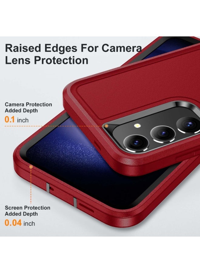 Designed for Samsung Galaxy S26 Case 3 in 1 Military Grade Protective Case Cover Silicone Heavy Duty Rugged Shockproof for Galaxy S26 Phone Case - Image 4