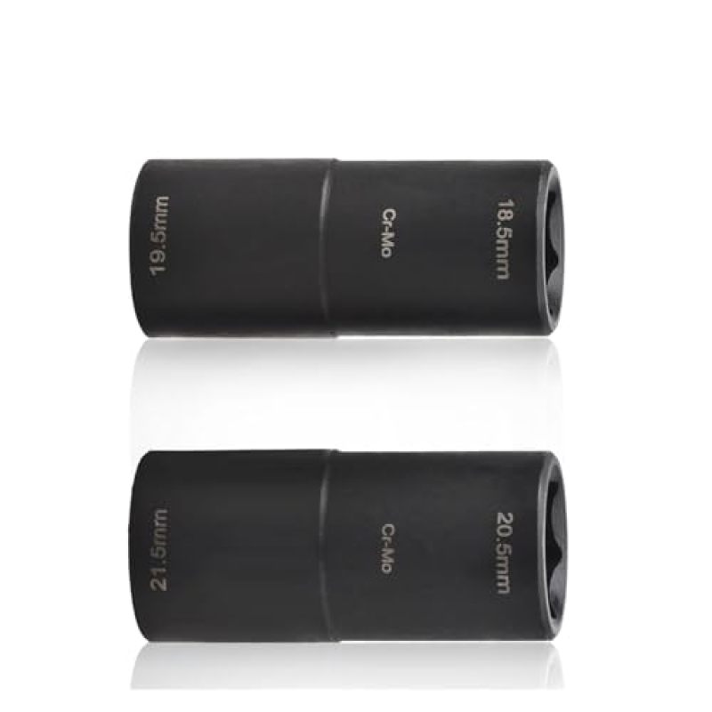 Double Head Nut Sleeve Thin Wall Swivel Impact Socket - Non Slip Lug Nut Socket for Automotive Repair Easy Access Socket for Professional Mechanics - Image 4