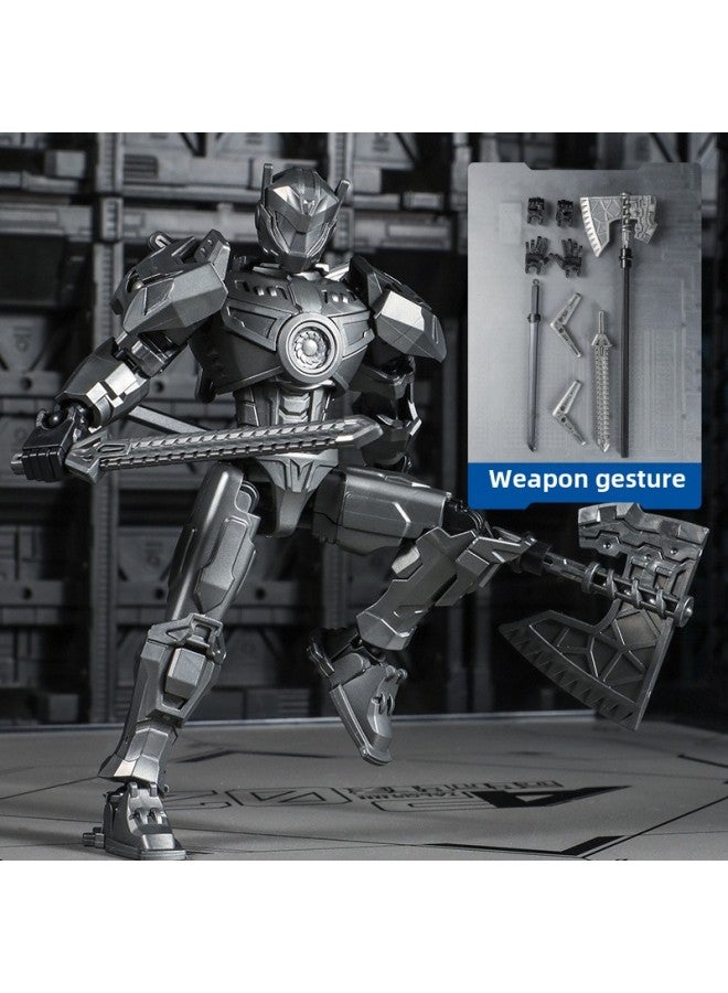 دمية Robocop Wanderer 13 دمية متحركة متعددة المفاصل، نموذج دمية ميكا مجمعة - اللون: Wanderer-أسود - Image 1