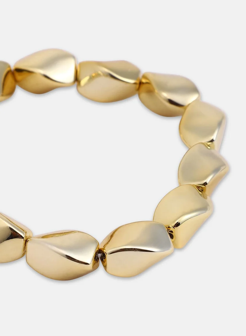 SOHI Swirl Beaded Artificial Bracelet Jewellery