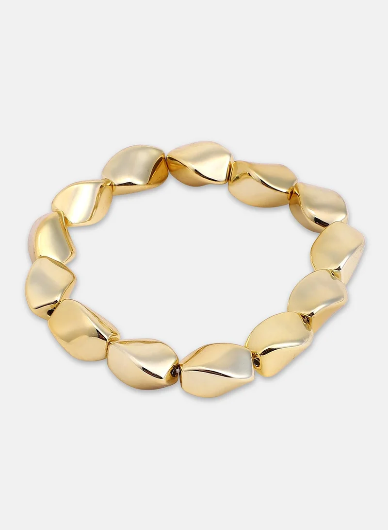 SOHI Swirl Beaded Artificial Bracelet Jewellery