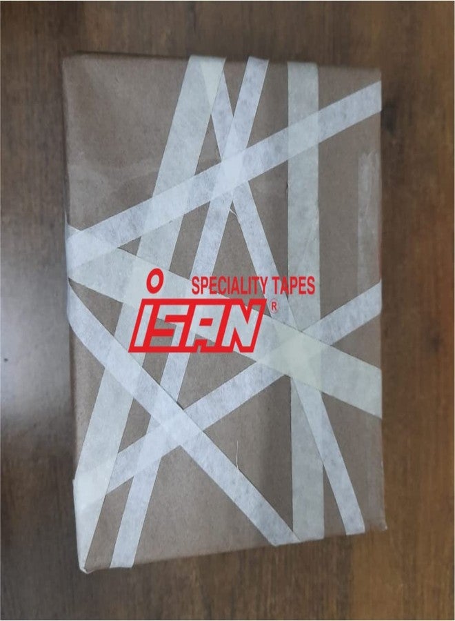 ISAN شريط لاصق ورقي من ISAN®، أبيض، قابل للكتابة، 18 مم (3/4 بوصة تقريبًا) × 20 متر (8 قطع) - Image 4