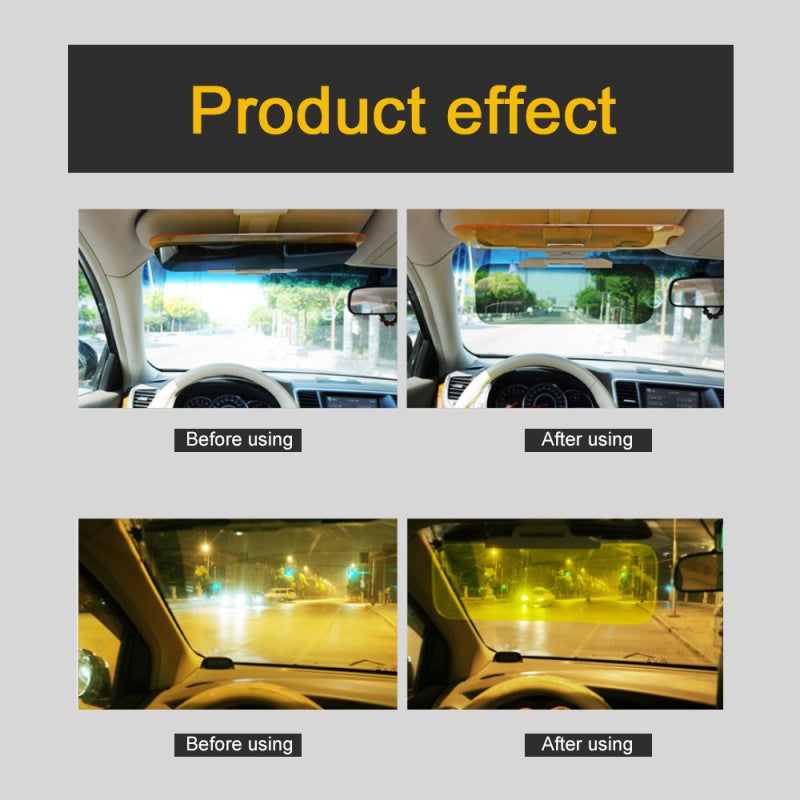 عدسة شاشة LCD خافضة للسطوع تلقائياً لقناع الشمس السيارات - مرشح للضوء الضار ويقلل من الوهج، مرآة شمس سيارات لقيادة في ظروف الانعكاس الضوئي والثلج وحماية الرؤية الصحية - Image 4