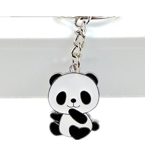 ODETOJOY Cute Panda Keychain Charm for Girls Panda Keyring Gift Key Chains Panda Bear Collection China Souvenir - Image 4