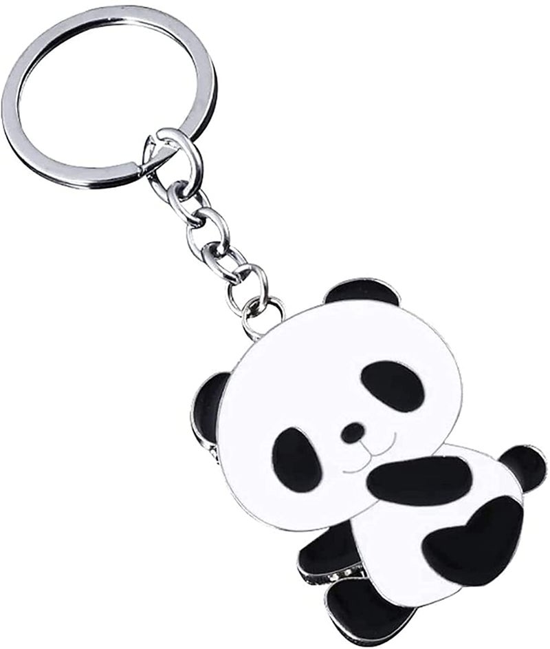 ODETOJOY Cute Panda Keychain Charm for Girls Panda Keyring Gift Key Chains Panda Bear Collection China Souvenir - Image 5
