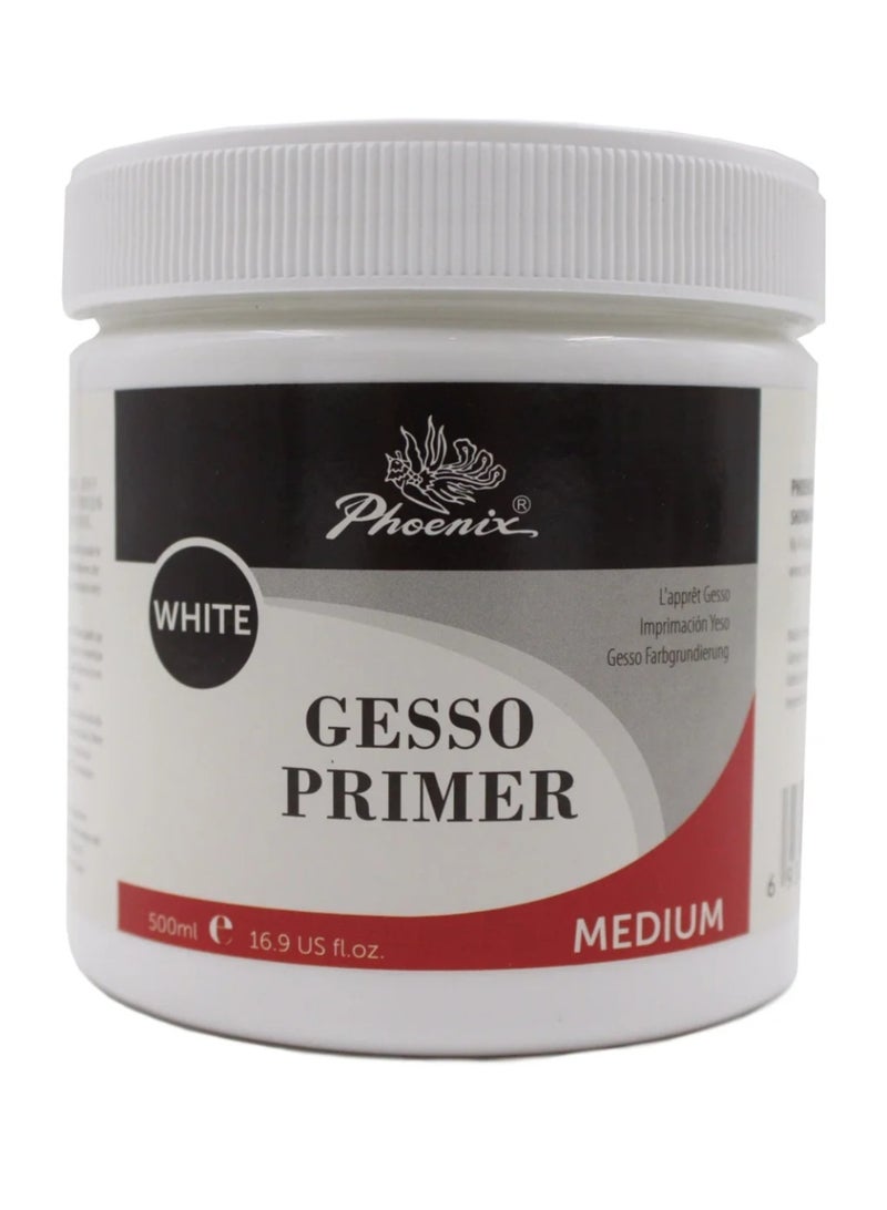 Phoenix Universal Gesso Primer White 500ml - Image 1