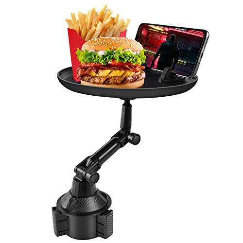 MUGATH 3 in 1 Multifunctional Car Cup Holder Expander with Detachable Tray, Cup Holder Tray & Car Food Tray Table for Eating & Car Cup Holder Swivel Tray with Dual Cup Holder (Car Food Tray) - Image 1
