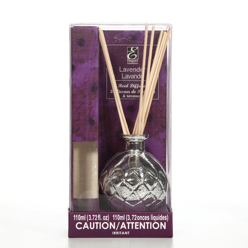 Hosley Lavender Essential Oil Air Fresheners for Home  Aromatherapy Diffuser with Glass Bottle  Reed Sticks 110ml Ideal for Home and Kitchen Weddings Spa Meditation Bathroom