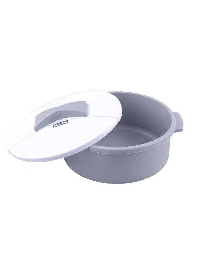 DELCASA Round Casserole With Lid Polymer Plastic Container DC2554 - Image 2