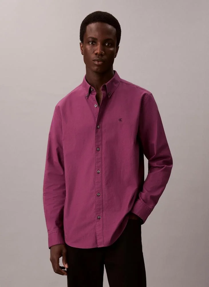 كالفن كلاين جينز Solid Classic Oxford Button-Down Shirt