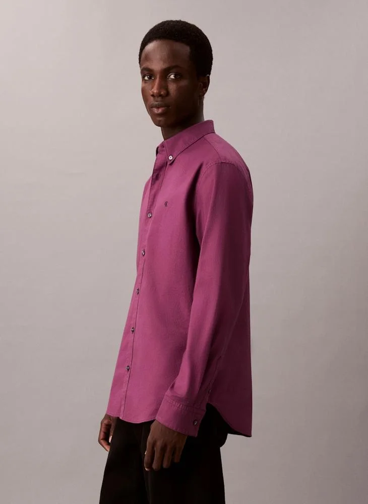 Calvin Klein Jeans Solid Classic Oxford Button-Down Shirt