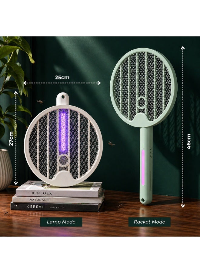 GECKO Electric Mosquito Killer Racket 3000V – Rechargeable Mosquito Bat with Automatic UV Mode, 1200mAh Battery, Intelligent Night Protection, Portable Fly & Insect Killer for Home Use - Image 5