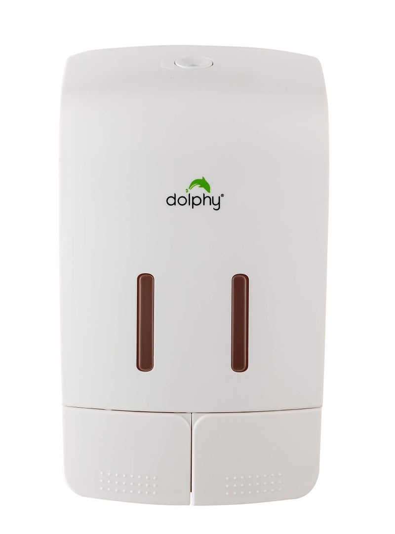 Dolphy 2 in 1 Manual Soap Dispenser for Bathroom & Kitchen (550ml : 550ml) - Image 1