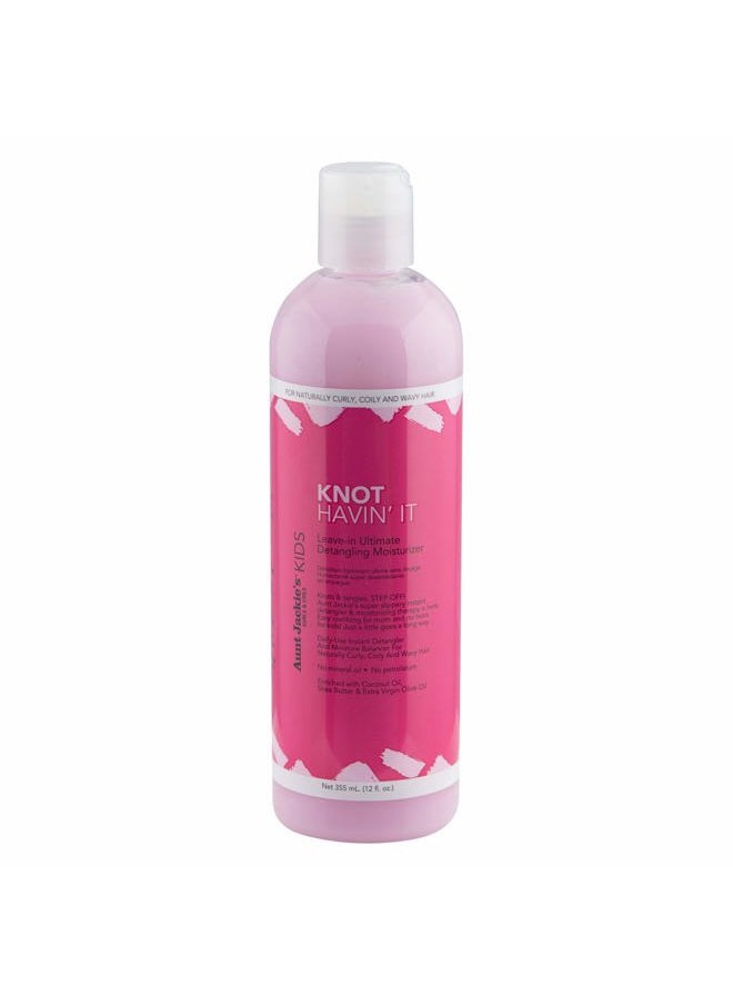 Aunt Jackie's - Kids Knot Havin' It Leave-In Ultimate Detangling Hair Moisturizer for Naturally Curly, Coily and Wavy Hair, 12 oz - Image 1
