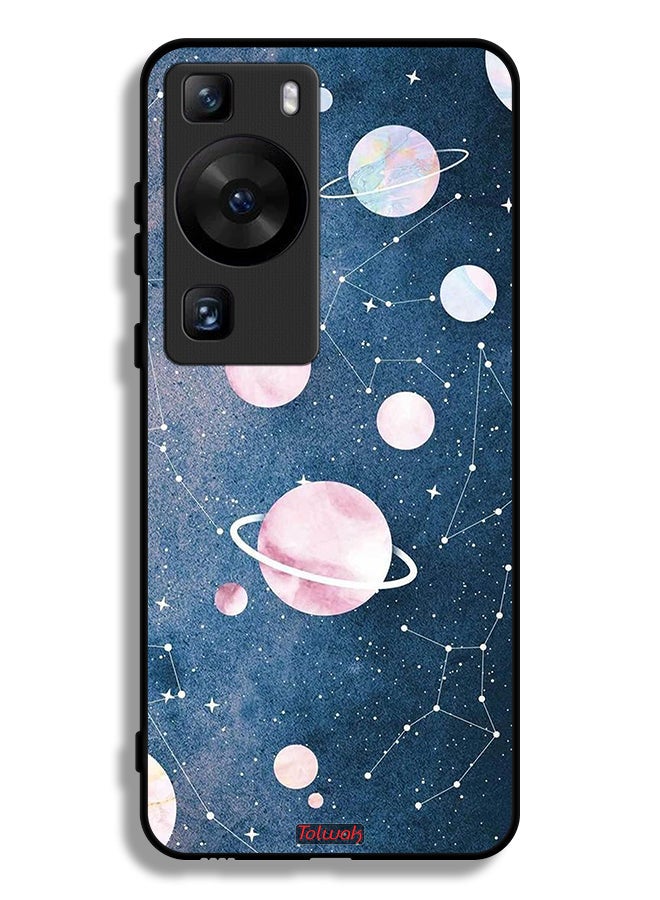 Tolwak Huawei P60 Pro Protective Case Cover Space Art - Image 1