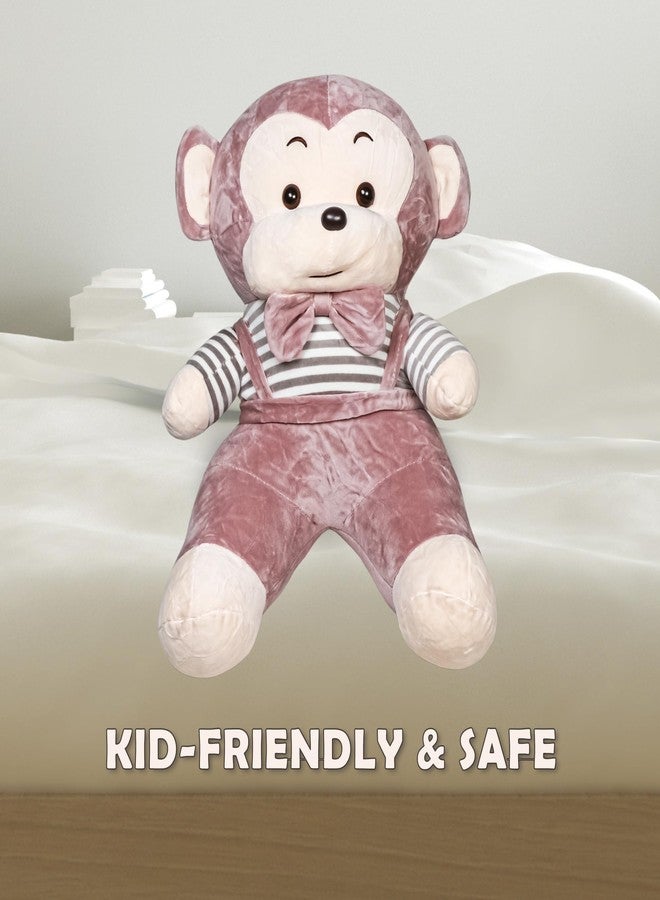 PN AVAN Soft Toys Monkey for Kids Baby Boys & Girls H49cm. L41cm. W36cm (Pink Monkey) - Image 5