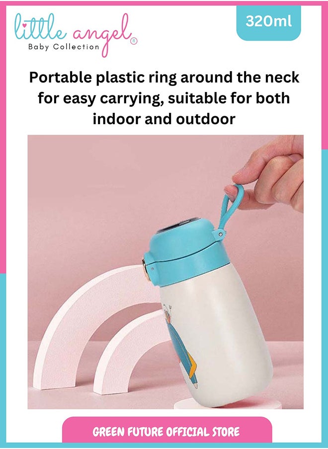 Little Angel Baby Thermos with Temperature Reading, High Quality 320ml - Stainless Steel, Insulated Vacuum Flask, Leak-Proof, Portable Water Bottle for Infants  - Image 5