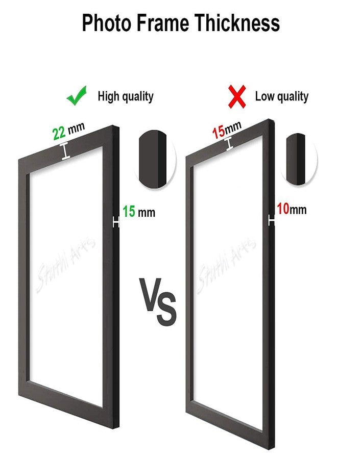 Stuthi Arts A4 Size Wood Wall MDF Photo Frame (Black,6 Photos, Documents) - Image 4
