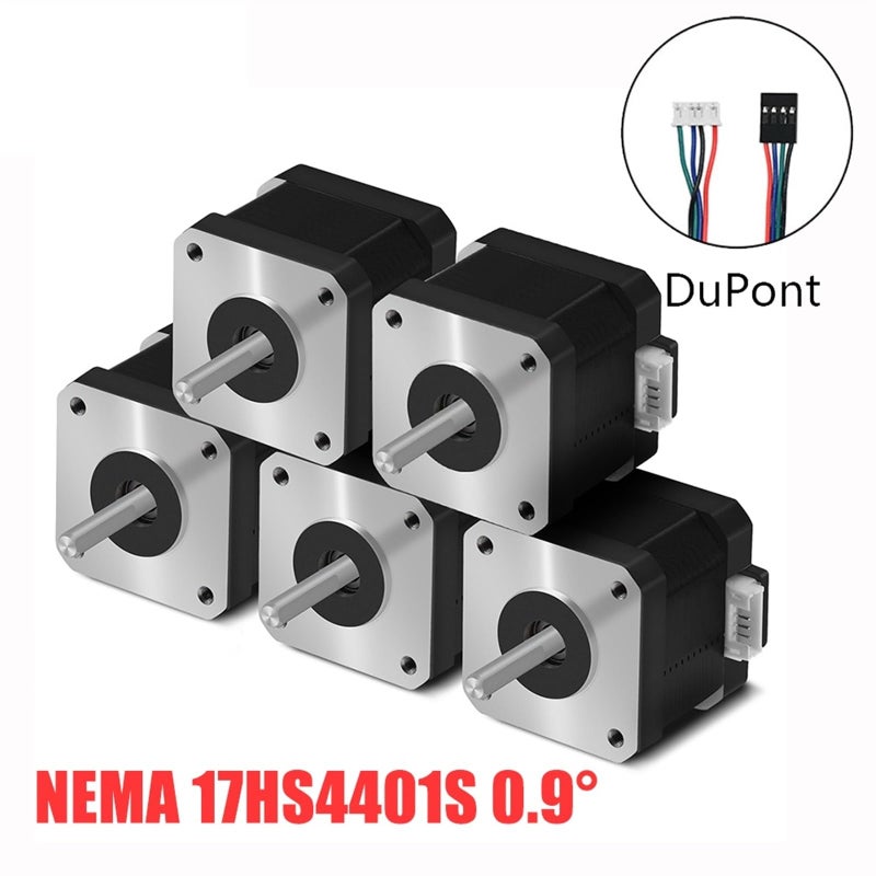 محرك خطوي Nema 17 1.3A 38mm 0.9 درجة 4 أسلاك للطابعة ثلاثية الأبعاد 2 قطعة - Image 3