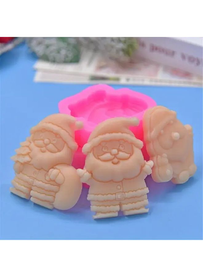 3 Pcs Santa Claus Silicone Mold Christmas Cake Making Molds Novelty Dessert Fondant Mould Unique Decorations - Image 3