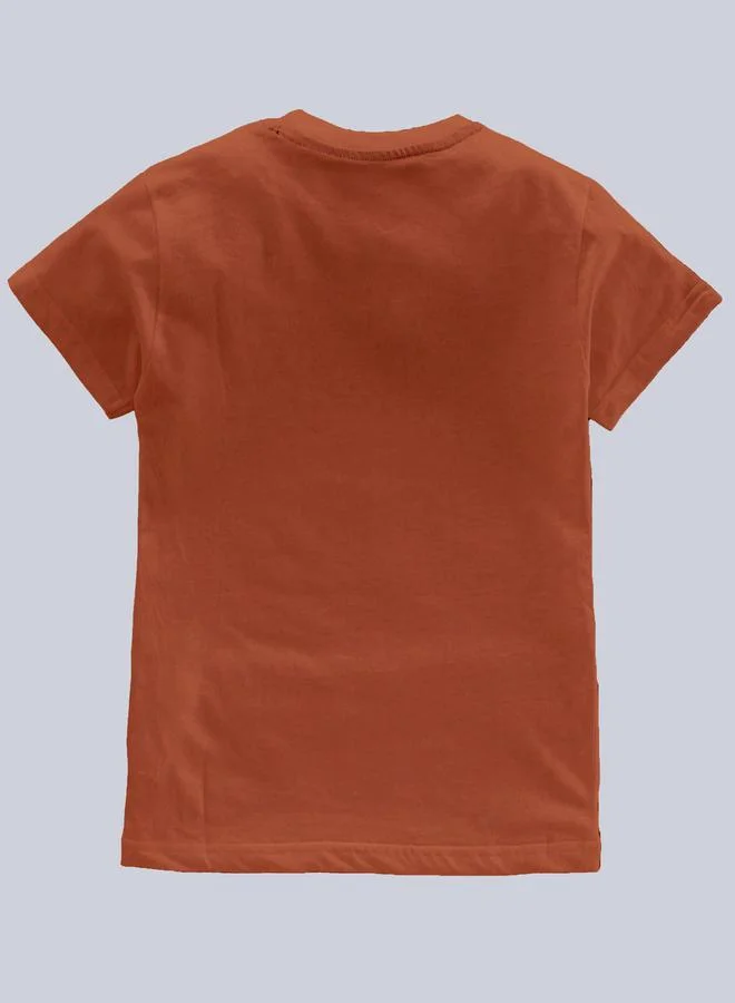 كوديز تيشيرت أطفال بطبعة كرة سلة برتقالية