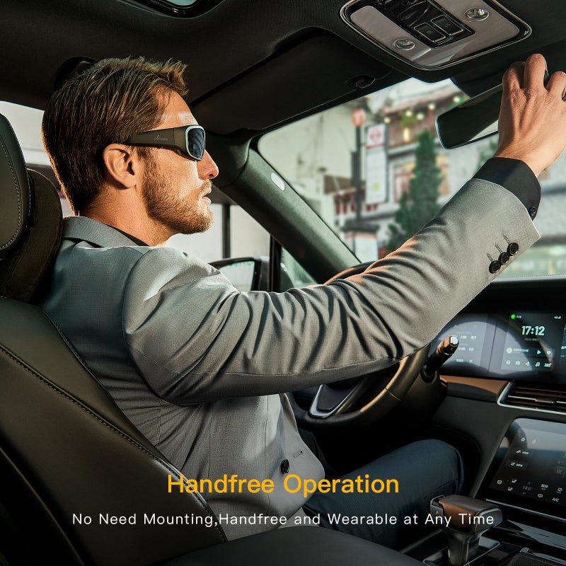 OhO sunshine OhO 64GB Camera Glasses,24M Resolution H.265 1080P Smart Glasses with UV400 Sunglasses Lens for Outdoor Sport,Unisex - Image 4