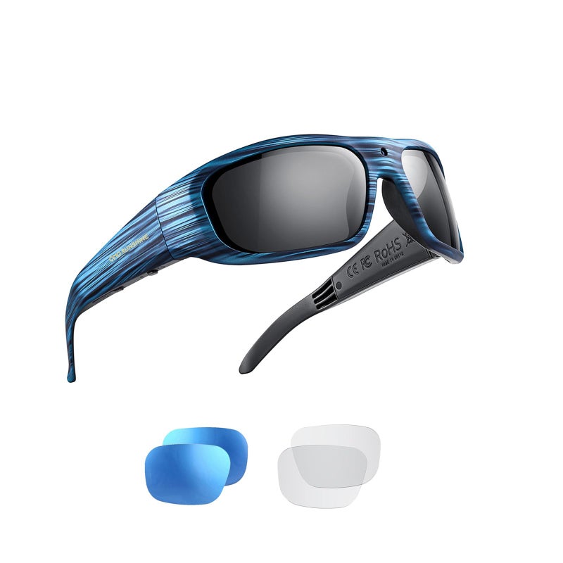 OhO sunshine OhO 64GB Camera Glasses,24M Resolution H.265 1080P Smart Glasses with UV400 Sunglasses Lens for Outdoor Sport,Unisex - Image 1