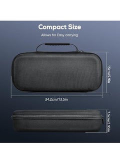 erorex PS5 Portal Handheld Storage Bag, Shockproof EVA Hard Case, Portable Carrying Case with Handle for PlayStation Portal, Game Console Organizer, Compression-Resistant Cover for PS5 Portal & Accessories  - Image 3