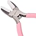 SUNNYCLUE 55 Inch Double Nylon Jaw Flat Nose Mini Precision Pliers Wire Forming Bending Tools Small Pliers for DIY Jewelry Making Hobby Projects Women Craft Tool Pink - Image 2