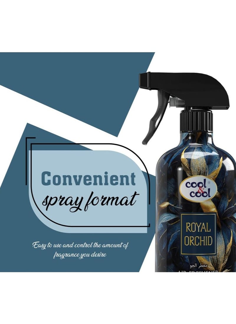 Cool & Cool Royal Orchid Air Freshener Long Lasting Fragrance 500ml  - Image 3