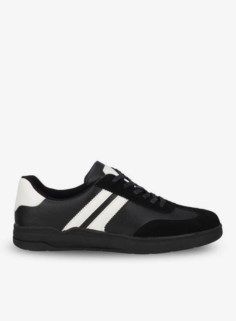 ال بي ال من شو اكسبرس Men Striped Lace-Up Ankle Sneakers