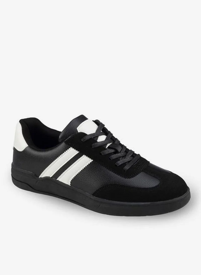 ال بي ال من شو اكسبرس Men Striped Lace-Up Ankle Sneakers