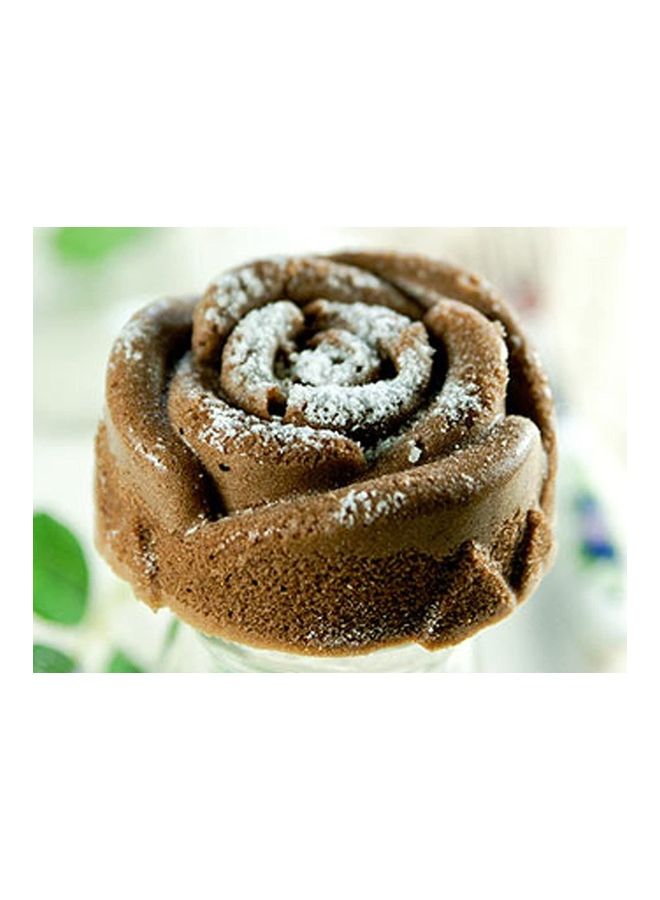 NIBEMINENT 6-Cup Silicone Mold Garden Rose Cupcake Baking Pan Multicolour one size - Image 3