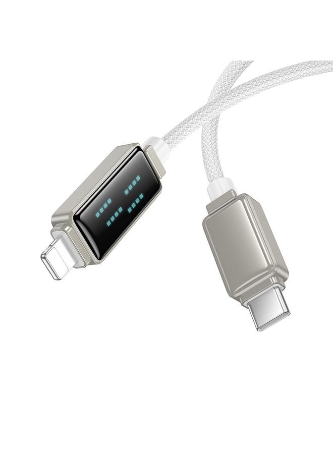 Borofone BU53 Meteor 1.2m PD27W USB-C / Type-C to 8 Pin Charging Data Cable(Grey) - Image 2
