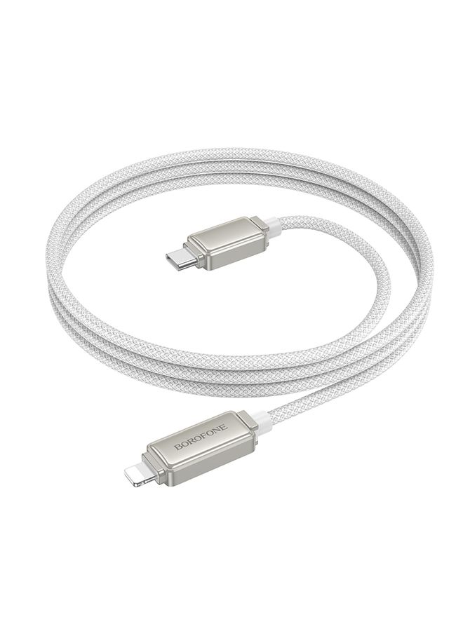 Borofone BU53 Meteor 1.2m PD27W USB-C / Type-C to 8 Pin Charging Data Cable(Grey) - Image 3