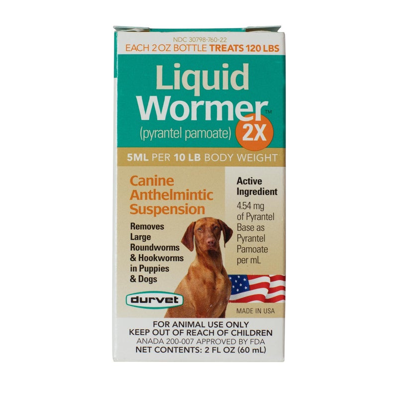Durvet 2X Liquid Wormer, 2-Ounce - Image 1