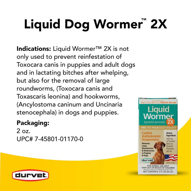 Durvet 2X Liquid Wormer, 2-Ounce - Image 3
