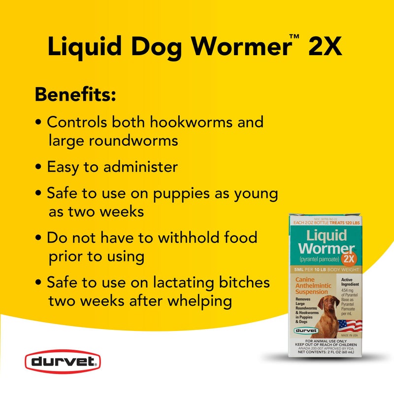Durvet 2X Liquid Wormer, 2-Ounce - Image 2
