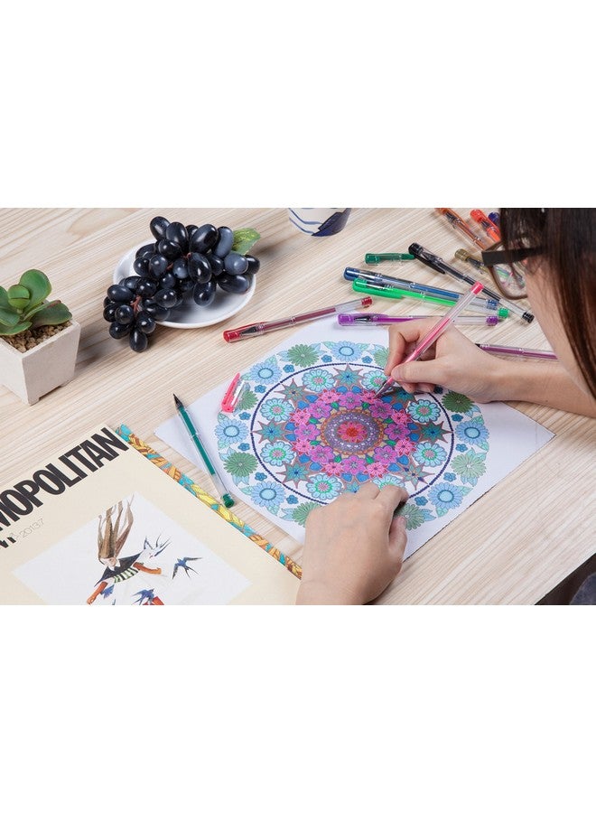 Reaeon Gel Pens Reaeon 200 Pack Pen With Case For Adult Coloring Books 100 Color Markers Plus 100 Refills For Drawing Painting Writing. - Image 2