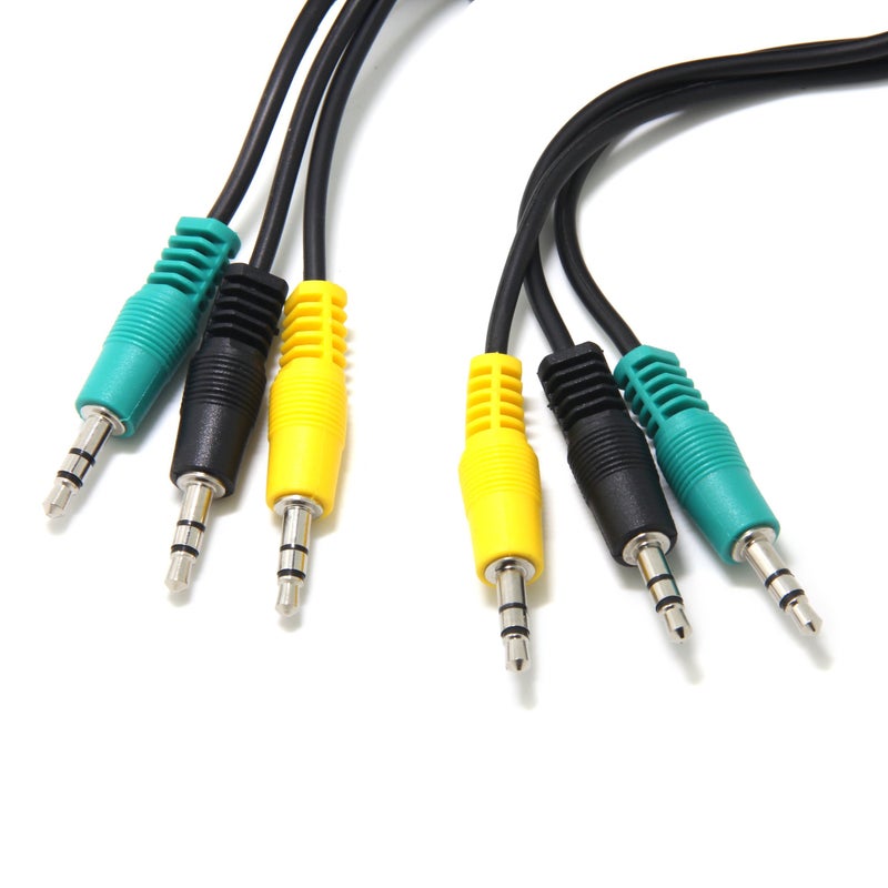 Ancable Replacement Audio Cable for 5.1 Channel, Logitech Computer Speakers 3.5mm 1/8 TRS Plug Male to Male 6ft Compatible with logitech z-5500, z-5450, z-5400, z-5300, z-906, z-680, x540 - Image 2