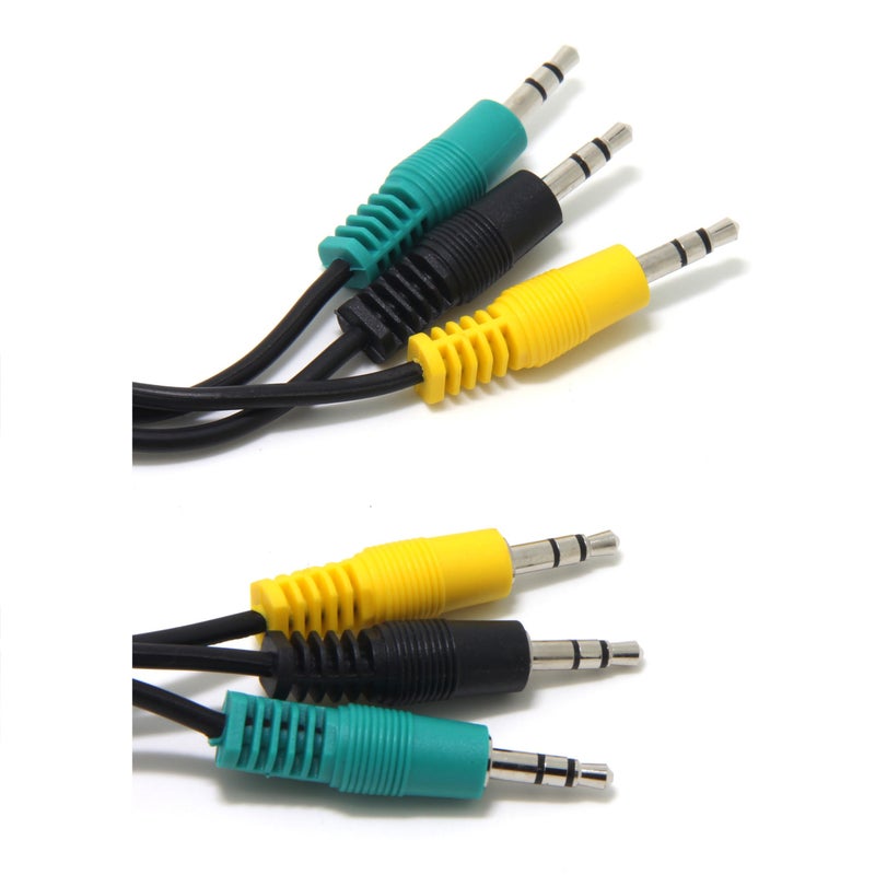Ancable Replacement Audio Cable for 5.1 Channel, Logitech Computer Speakers 3.5mm 1/8 TRS Plug Male to Male 6ft Compatible with logitech z-5500, z-5450, z-5400, z-5300, z-906, z-680, x540 - Image 3